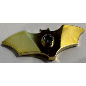   37720e Chrome Gold Minifigure, Weapon Batarang, Wide with Stud on Front Custom Chromed by BUBUL
