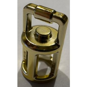   37776 Chrome Gold Minifigure, Utensil Lantern Custom Chromed by BUBUL