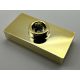 15573 Chrome Gold Plate, Modified 1 x 2 with 1 Stud (Jumper) or 15573  Custom Chromed by Bubul