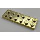 3795 | Chrome Gold Plate 2 x 6  | Custom Chromed by BUBUL