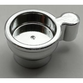   38014 Chrome Silver Minifigure, Utensil Tea Cup Custom Chromed by BUBUL