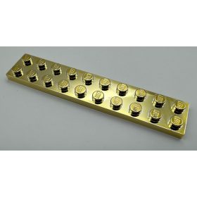 3832 Chrome Gold Plate 2 x 10  Custom Chromed by BUBUL