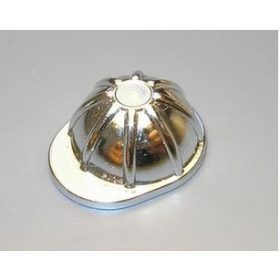   3833 Chrome Silver Minifig, Headgear Construction Helmet   Custom chromed by Bubul