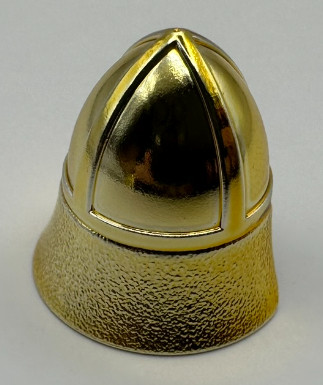 3844 Chrome Gold Minifig, Headgear Helmet Castle with Neck Protector Custom Chromed by Bubul