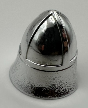 Chrome Silver Minifig, Headgear Helmet Castle with Neck Protector   Part:3844 chromed by Bubul