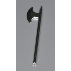   3848 Chrome Silver Minifig, Weapon Halberd  Custom chromed by Bubul