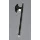 3848 Chrome Silver Minifig, Weapon Halberd  Custom chromed by Bubul