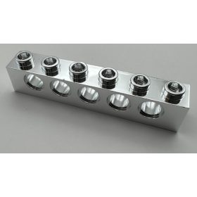   3894 | Chrome Silver Technic, Brick 1 x 6 with Hole | Custom Chromed by Bubul