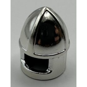   Chrome Silver Minifig, Headgear Helmet Castle with Chin Guard  Part:3896 chromed by Bubul