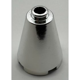   3942 Chrome Silver Cone 2 x 2 x 2 - Completely Open Stud   Part:3942c Custom chromed by Bubul