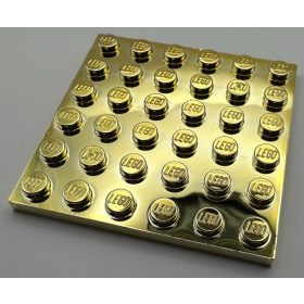 3958 Chrome Gold Plate 6 x 6 Custom chromed by Bubul