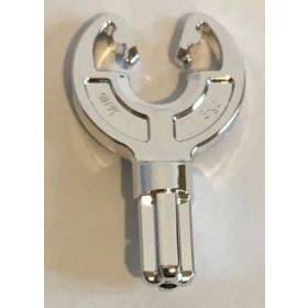   40144 Chrome Silver Technic, Axle 1 with Rotation Clip Custom Chromed by BUBUL