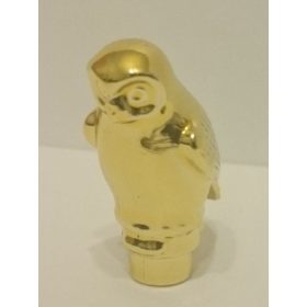   40232 | Chrome Gold Chrome-Gold Owl Large, Rounded Features | Custom Chromed by Bubul