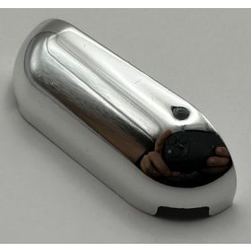   4045 Chrome Silver Slope, Curved 1 x 4 with Rounded Ends Custom Chromed by BUBUL