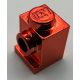 4070 Chrome RED Brick, Modified 1 x 1 with Headlight  4070 Custom Chromed by BUBUL