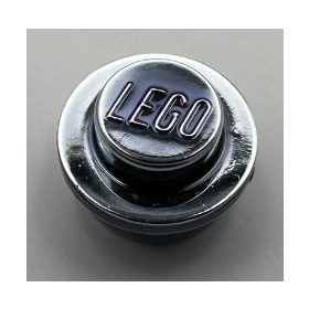   4073, 6141 | Chrome Titan Plate, Round 1 x 1 Straight Side | Custom Chromed by Bubul