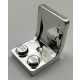 4079 Chrome Silver Minifig, Utensil Seat 2 x 2   4079b  Custom chromed by Bubul