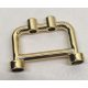 4083 Chrome Gold Bar 1 x 4 x 2 with Studs  Custom Chromed by BUBUL