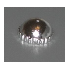   Chrome Silver Minifig, Headgear Cap, Knit Part:41334 chromed by Bubul