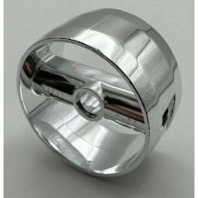   41531 Chrome Silver Cylinder 4 x 4 x 1 2/3 with Pin Holes and Center Bar  41531 Custom chromed by Bubul