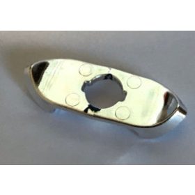   41637 Chrome Silver Minifigure Armor Shoulder, Pointed Ends  Custom Chromed by Bubul