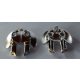 41663 Chrome Silver Bionicle Weapon 5 x 5 Shield with Dual Round Prongs  Custom Chromed by BUBUL