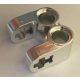 41678 Chrome Silver Technic, Axle and Pin Connector Perpendicular Double Split  41678 Custom chromed by BUBUL