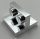 Chrome Silver Bracket 2 x 2 - 1 x 2 Centered  41682 Custom chromed by BUBUL