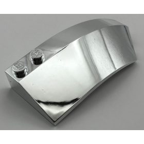   41749, 42019 | Chrome Silver Wedge 8 x 3 x 2 Open Right | Custom Chromed by BUBUL