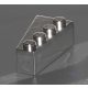41767 Chrome Silver Wedge 4 x 2 Right Custom Chromed by Bubul