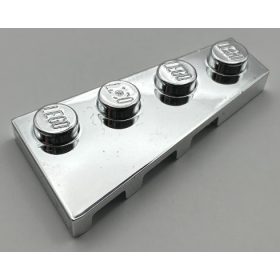   41769 Chrome Silver Wedge, Plate 4 x 2 Right Custom Chromed by Bubul