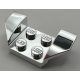 Chrome Silver Vehicle, Mudguard 2 x 4 with Flared Wings  41854  Custom Chromed by BUBUL