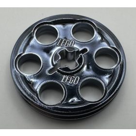   4185_T Chrome TITAN Black  Technic Wedge Belt Wheel  Part: 4185   Custom Chromed by BUBUL