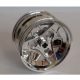 41896 Chrome Silver Wheel 43.2mm D. x 26mm Technic Racing Small, 3 Pin Holes 41896  Custom chromed by Bubul