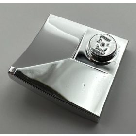   4190 Chrome Silver Arch 2 x 2 Inverted Corner with Recessed Stud  Custom Chromed by Bubul