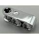 42003 | Chrome Silver Technic, Axle and Pin Connector Perpendicular 3L with 2 Pin Holes | Custom Chromed by BUBUL