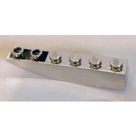   42023_Chrome Silver Slope, Curved 6 x 1 Inverted  Custom Chromed by BUBUL