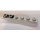 42023_Chrome Silver Slope, Curved 6 x 1 Inverted  Custom Chromed by BUBUL