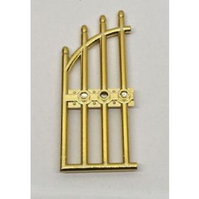   42448 Chrome Gold Door 1 x 4 x 9 Arched Gate with Bars and Three Studs  Custom Chromed by BUBUL