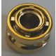 42610 | Chrome Gold Wheel 11mm D. x 8mm with Center Groove | Custom Chromed by Bubul