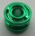 42610 | Chrome Green Wheel 11mm D. x 8mm with Center Groove | Custom Chromed by Bubul
