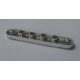 Chrome Silver Technic, Plate 1 x 6 with Toothed Ends  4262 Custom Chromed by BUBUL