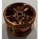 42716 Chrome CopperD Wheel 30.4mm D. x 20mm with No Pin Holes and 5 Large Spokes  42716 Custom Chromed by BUBUL