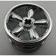 42716 Chrome Silver Wheel 30.4mm D. x 20mm with No Pin Holes and 5 Large Spokes  42716 Custom Chromed by BUBUL