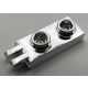 4276 Chrome Silver Hinge Plate 1 x 2 with 2 Fingers  Custom Chromed by BUBUL