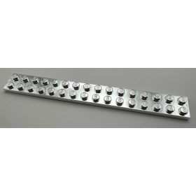   4282 Chrome Silver Plate 2 x 16  little spotted Custom Chromed by BUBUL