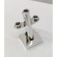 Chrome Silver Boat Mast 2 x 2 x 3 Inclined with Stud on Top and Two Sides  4289 Custom Chromed by BUBUL