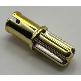   43093 Chrome Gold Technic, Axle Pin with Friction Ridges Lengthwise Custom Chromed by BUBUL