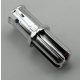 43093 Chrome Silver Technic, Axle Pin with Friction Ridges Lengthwise Custom Chromed by BUBUL