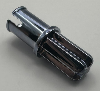 43093 Chrome Titan Technic, Axle Pin with Friction Ridges Lengthwise Custom Chromed by BUBUL